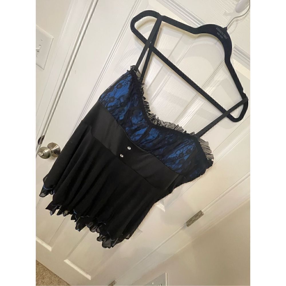 Coquette black blue nightie chemise 3x/4x
